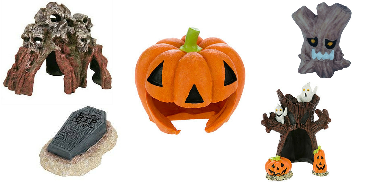 Halloween fish tank deals decor