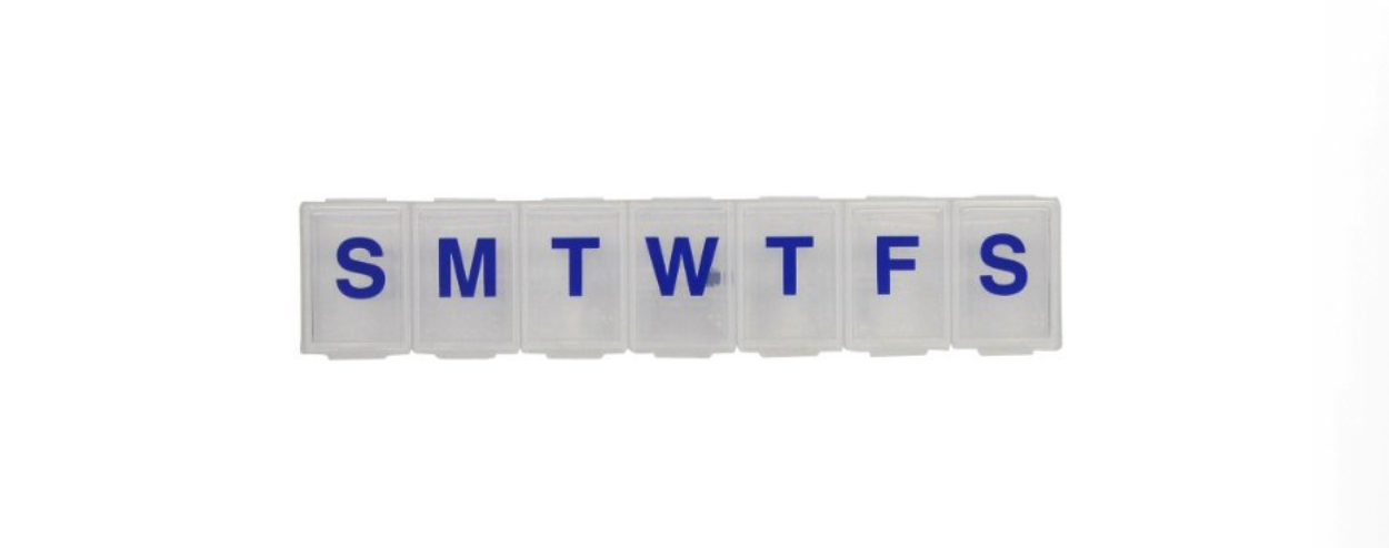 Weekly Pillbox for Betta Feeding